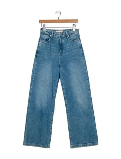 Pre-owned Outland Denim High-rise Wide Leg Jeans In Blue