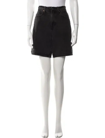 Pre-owned Outland Denim Mini Shorts In Black