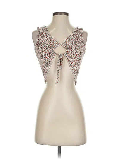 Pre-owned Outlaw Sleeveless Blouse In White