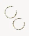 Outlet Large Hoops In Terrazzo In Multi