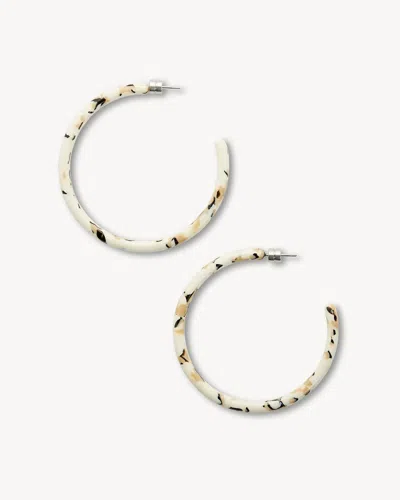Outlet Large Hoops In Terrazzo In Multi