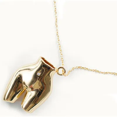 Outofoffice Female Body Pendant Necklace In Gold