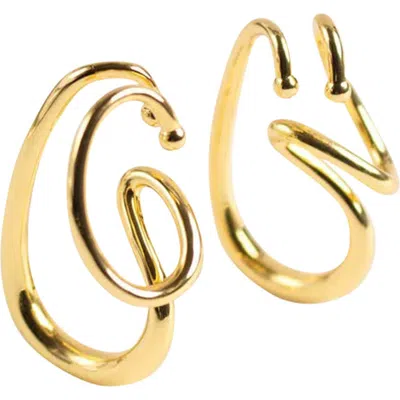 Outofoffice London Ear Cuff Gold Earring