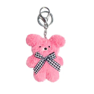 Outofoffice Mini Pink Teddy Bear Keychain