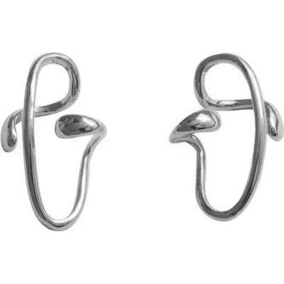 Outofoffice Silver Ear Cuff Carl