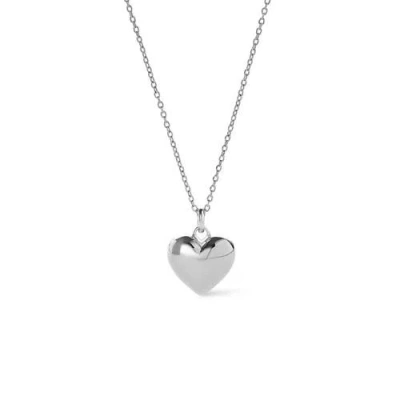 Outofoffice Sterling Silver Heart Charm Necklace