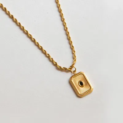 Outofoffice Women's Black Onyx Gold Vermeil Necklace Charm