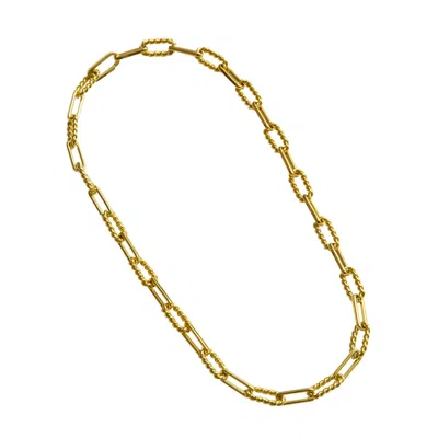 Outofoffice Women's Bobby Chain Necklace Minimalist Modern Gold Layering Luxury Seamless Clasp Unisex