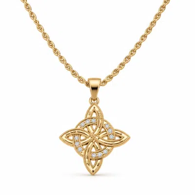 Outofoffice Women's Celtic Gold Necklace
