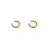 Outofoffice Women's Ear Cuff Solid Gold Minimal Modern Pair Statement