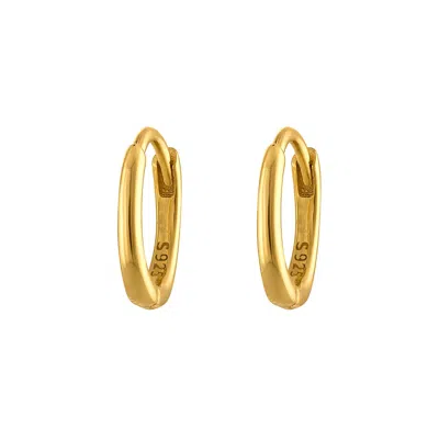 Outofoffice Women's Eight Mm Gold Huggie Hoop Earring