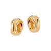 Outofoffice Women's Gold Hoop Earrings High Polish Statement Earring In Gold