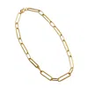 Outofoffice Women's Minimal Chain Gold Necklace Modern Large Link Minimalist
