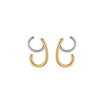 Outofoffice Women's Mixed Ear Cuff Gold Silver Earring Climber