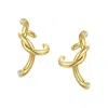 Outofoffice Women's Soho Twist Ear Cuff Gold Unique No Piercing Earring