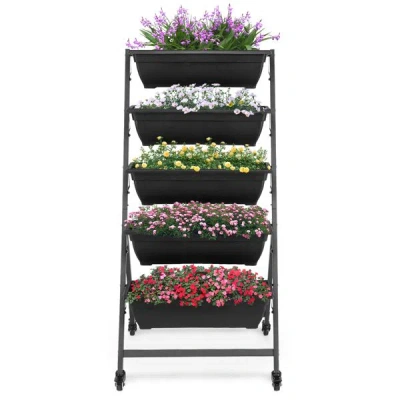 Outsense 5 Tiers Vertical Garden Bed, Vertical Garden Planter Indoor And Outdoor, Vertical Elevated Garden Be