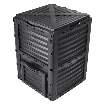 Outsense Garden Compost Bin 80 Gal, Bpa Free Composter, Large Capacity Outdoor Composting Bin With Top Lid An