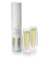 Outset 5.5 Oz. Champagne Glasses, Set Of 2 In Transparent