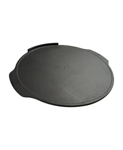 Outset Cast Iron 17.3" Round Pizza Skillet In Black