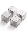 Outset Dice Whiskey Chillers, Set Of 4 In Silver