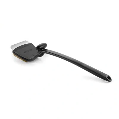 Outset Jumbo Grill Brush And Scraper, Black