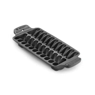 Outset Shrimp Cast Iron Grill And Serving Pan In Black