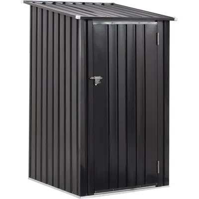 Outskribed Outdoor Storage Shed, 3 X 3 Ft Metal Steel Garden Shed With Single Lockable Door, Small Shed Outdoor In Multi
