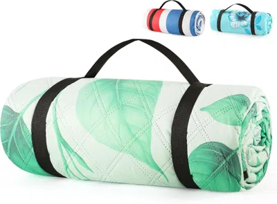 Outskribed ( Upgrade) Extra Large Waterproof Picnic Blankets Foldable Sandproof Beach Blanket N Outdoor Blanket In Multi