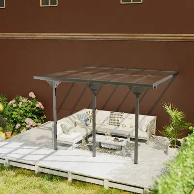 Outsunny 10 Ft. W X 10 Ft. D Aluminum Pergola With Canopy