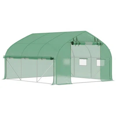 Outsunny 11' W X 10' D Greenhouse In White