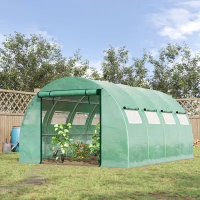 Outsunny 13'1.5" W X 9'8.25" D Greenhouse
