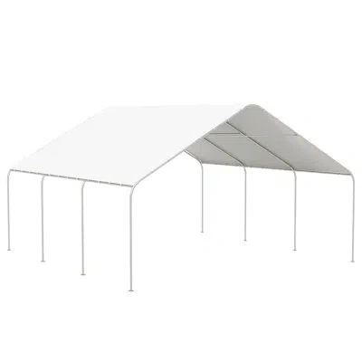 Outsunny 20 Ft. W X 19 Ft. D Canopy In White