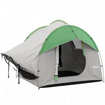 Outsunny 5 Person Tent In Green,gray