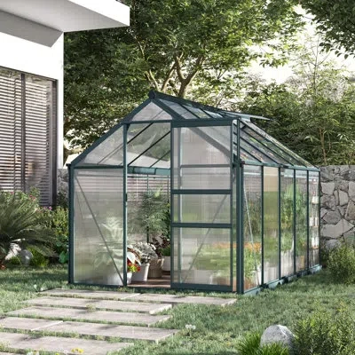 Outsunny 6.25' W X 10.25' D Greenhouse In Clear
