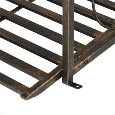 Outsunny 6ft Garden Bridge With Safety Rails Decorative Pond Bridge, Brown