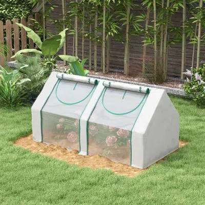 Outsunny 70.75" W X 35.5" D Mini Greenhouse In Clear