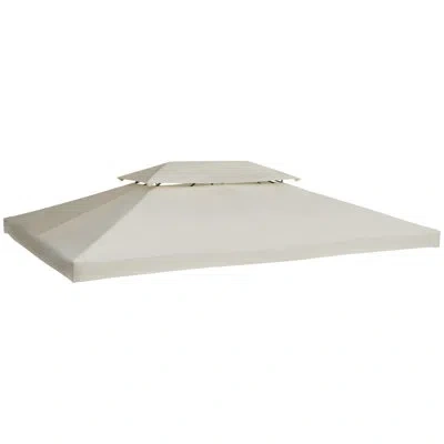 Outsunny Gazebo Replacement Cover In White