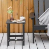 Outsunny Plastic Side Table In Blue