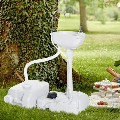 Outsunny Portable Kitchen Camping Bathroom Hand Wash Utility Free Standing Sink