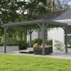 Outsunny Solid Wood Pergola In Gray