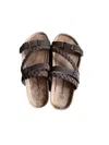 Outwoods Women's Sandal In Silver/bronzer Color In Multi