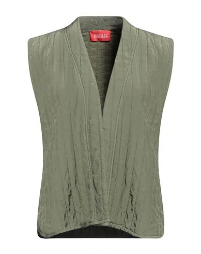 Ouvert Dimanche Woman Blazer Military Green Size Onesize Rayon, Polyester