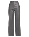 Ouvert Dimanche Woman Pants Charcoal Size M Polyurethane, Polyester In Purple
