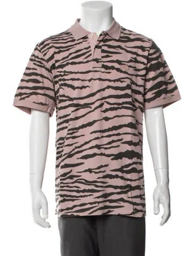 Pre-owned Ovadia & Sons Animal Print Short Sleeve In Pink