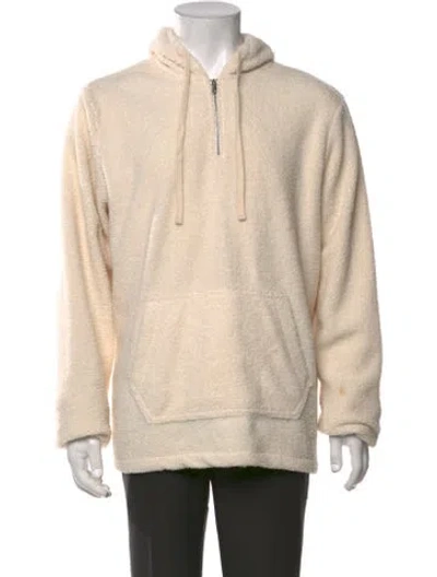 Pre-owned Ovadia & Sons Crew Neck Long Sleeve Hoodie In Neutrals