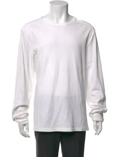 Pre-owned Ovadia & Sons Crew Neck Long Sleeve Pullover In Neutrals