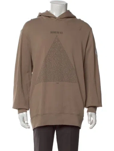Pre-owned Ovadia & Sons Graphic Print Crew Neck Hoodie In Neutral