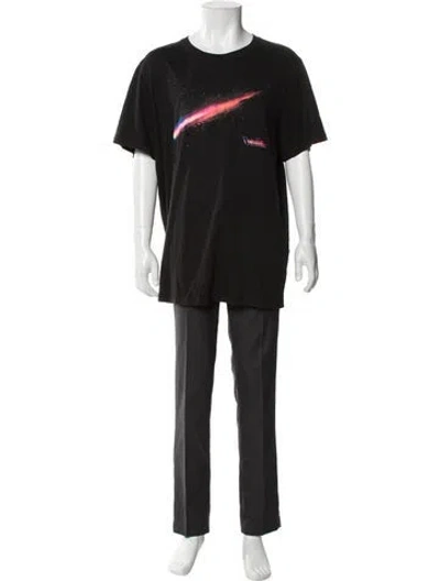 Pre-owned Ovadia & Sons Graphic Print Crew Neck T-shirt In Black