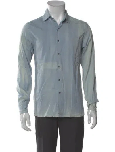 Pre-owned Ovadia & Sons Long Sleeve Shirt In Blue