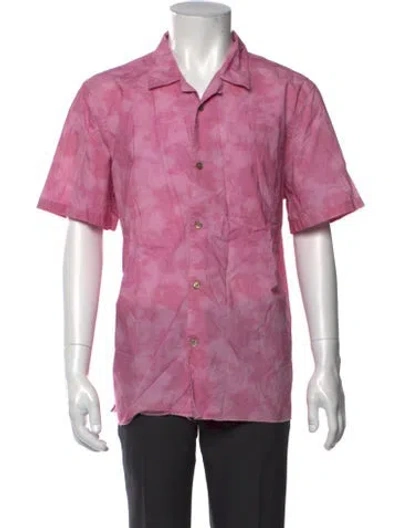 Pre-owned Ovadia & Sons Short Sleeve Shirt In Pink